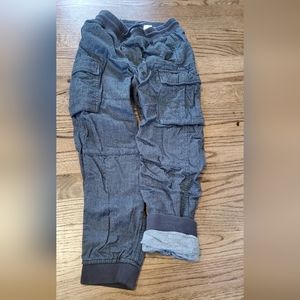 Gap Blue Soft Denim Lined Cargo Pants- Size M